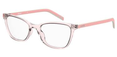 Premium Women Levi's Model Eyeglasses: LV 1022 - Pink- SpecSMART Eye Clinic (Diagonal View)